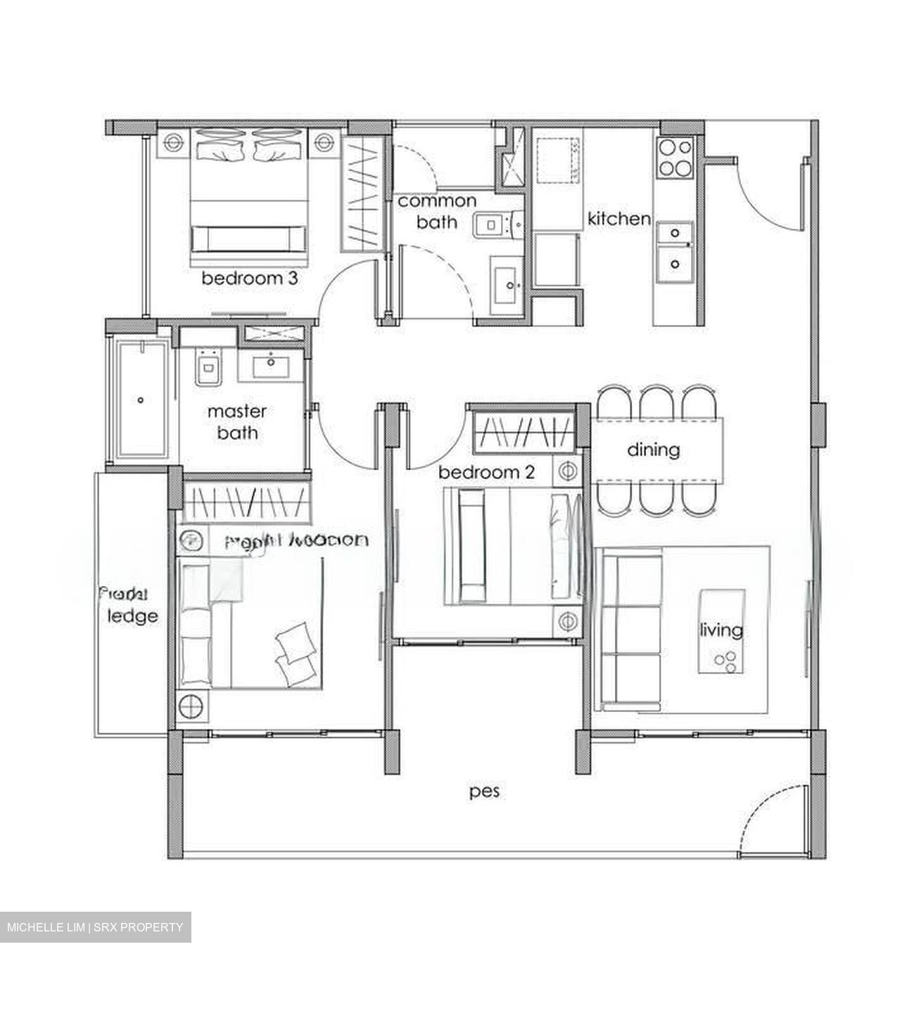 Three 11 (D20), Apartment #556822221